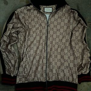 Gucci Tan Jacquard GG Jacket